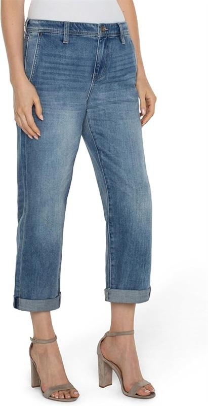 NWOTD Liverpool 10 Norma Jean Mid-Rise Relaxed Roller 24 1/2" 129805