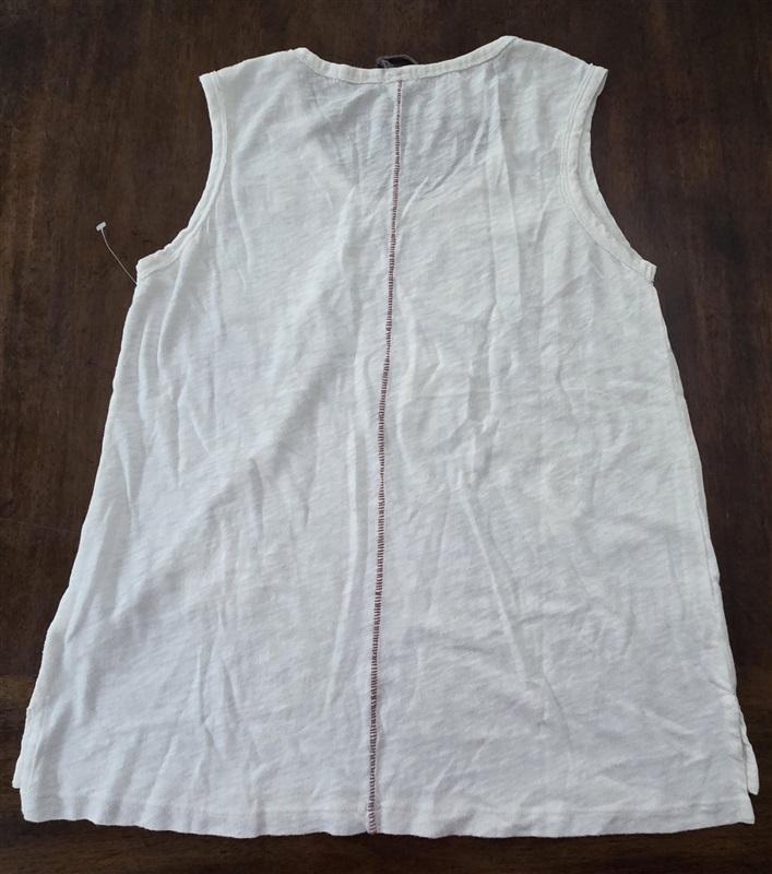 NWT Hello Nite S VIntage White Appliqued Star Tank Top 129816