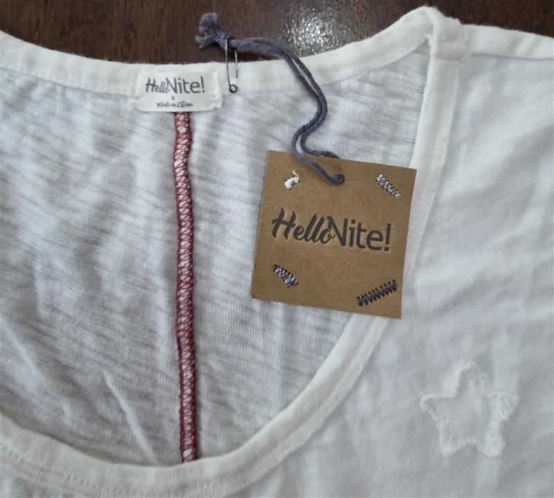 NWT Hello Nite S VIntage White Appliqued Star Tank Top 129816