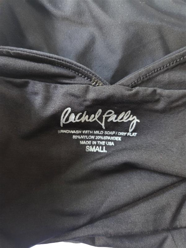 NWOT Rachel Pally S Braided Halter Maillot 1pc Swimsuit Black 129824