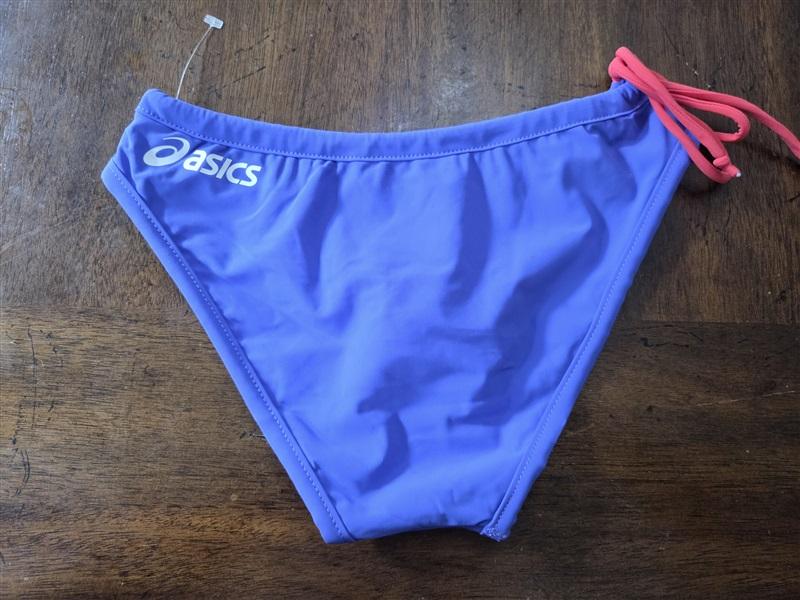 NWOT Asics L Kaitlyn Reversible Sports Bikini Bottom Pink Purple 129825