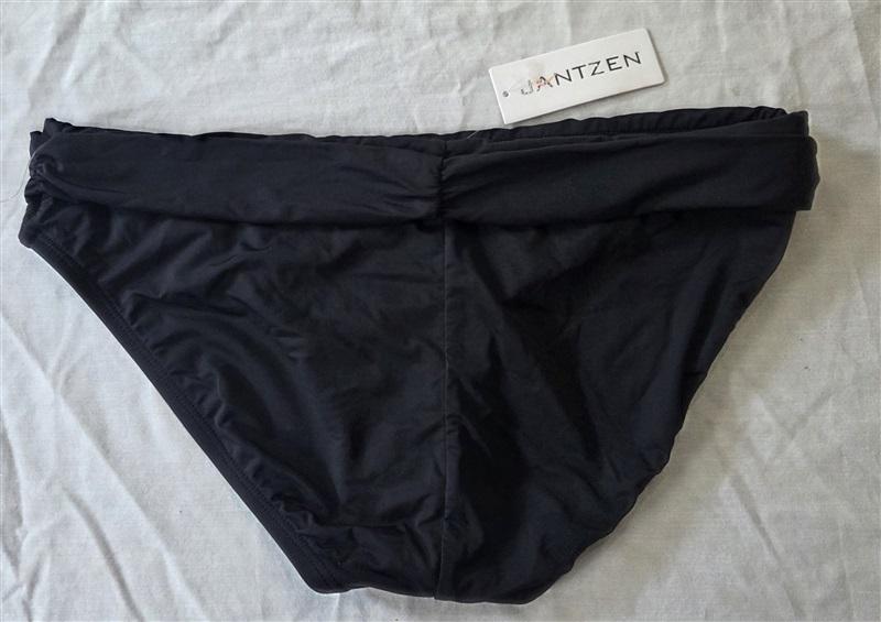 NWT Jantzen M Fold Over Black Bikini Bottoms 129832