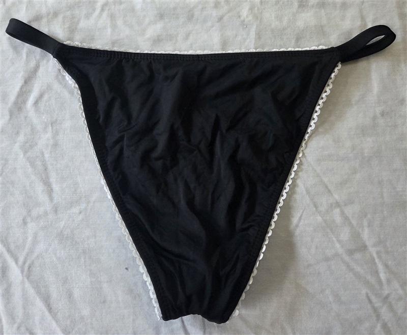 NWOT Anthropologie Dippin' Daisy's L Black White Bows Bikini Bottom 129833