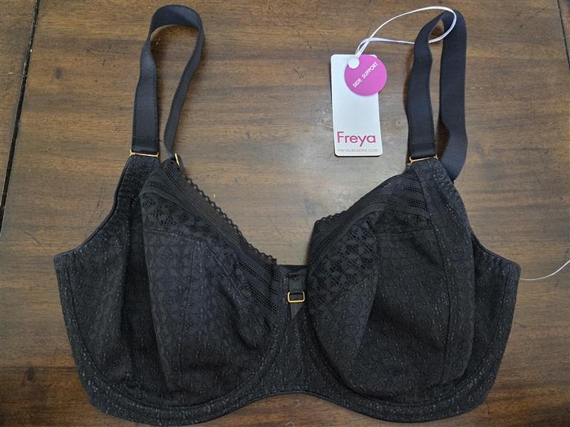 NWT Freya 30I US Viva Underwire Side Support Bra AA5641 Black 129846