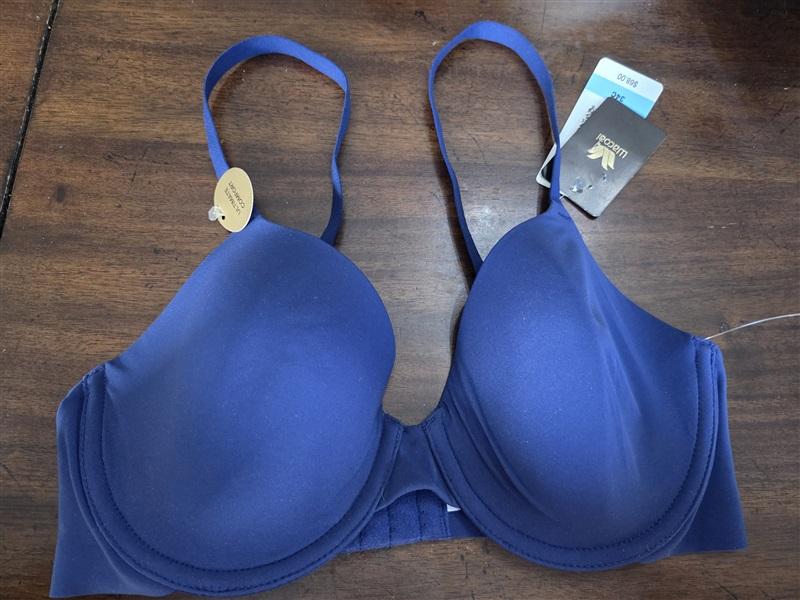 NWT Wacoal 34C Comfort First T-Shirt Underwire Bra 853339 Blue 129853