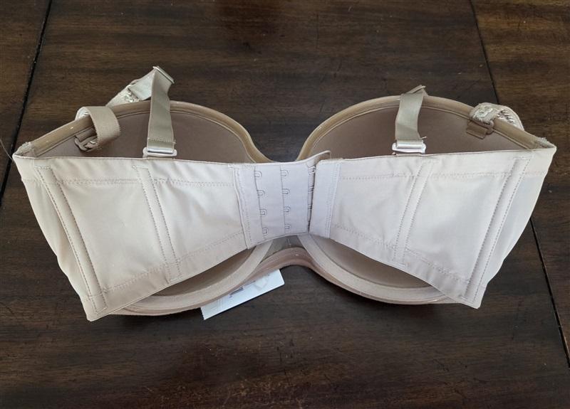 NWT Le Mystere 32DDD Soiree Strapless Convertible Bra 9756 Beige 129864