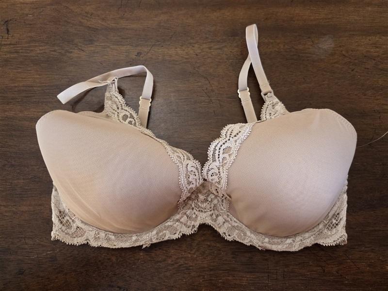 NWOT Natori 34D Feathers Lace Plunge Nursing T-Shirt Bra 730023M 129880