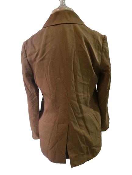 NWOT Vince 0 Drapey Tencel Blazer Amber Wave Double Breasted 129885