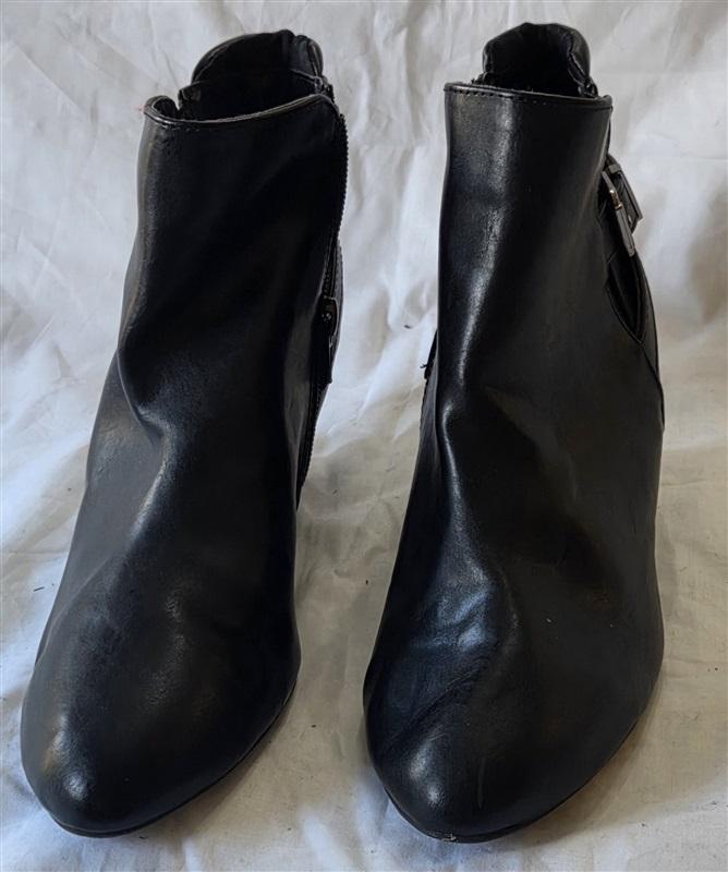 NWOT Dreampair 7.5 Pointed Toe Wedge Heel Ankle Booties Black 129890
