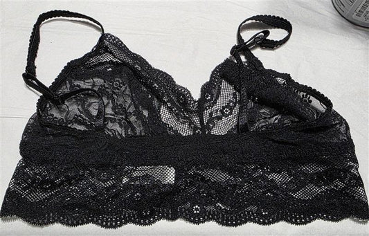NWOT Wacoal b.tempt'd M 910182 Lace Kiss Black Bralette 129908