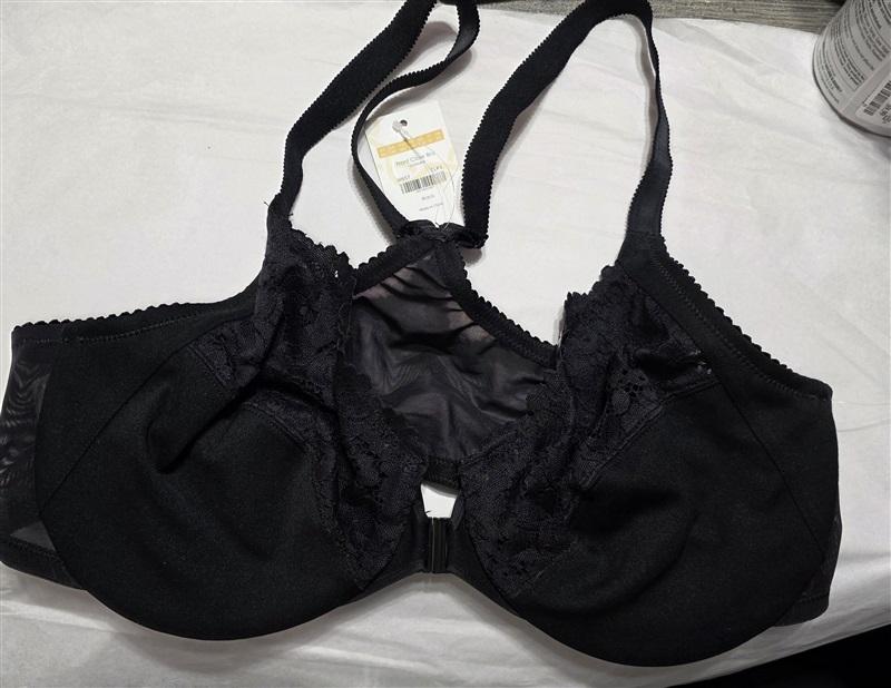 NWT DELIMIRA 38C Front Closure Full Coverage Lace Underwire Racerback Bra 129915