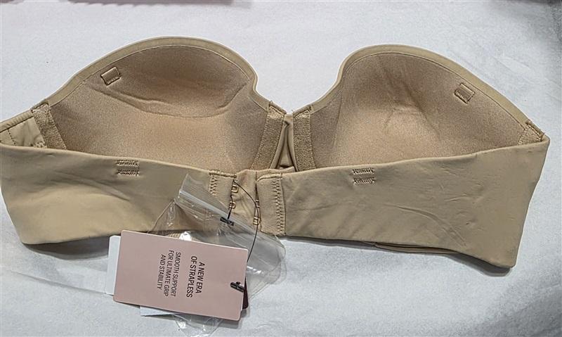 NWT Calvin Klein 34B Naked Glamour Strapless Push-Up Bra QF5677 Beige 129928