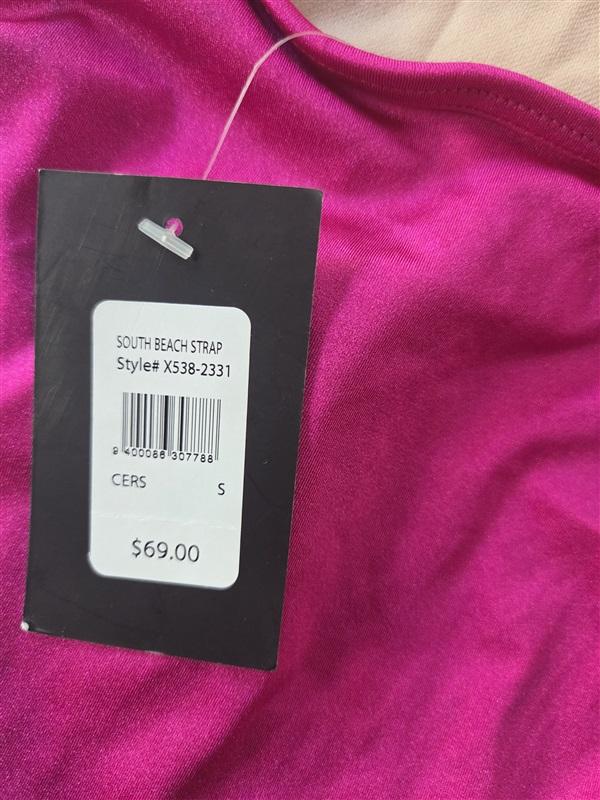 NWT Fredricks of Hollywood South Beach Strappy 1PC Pink Swimsuit 129936