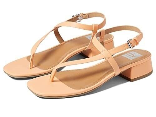 NWOT Dolce Vita 8.5 Nala Leather Ankle Strap Sandals Beige 129941