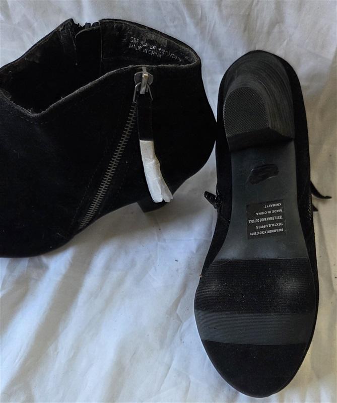 NWOTD Roxy 7 Pointed Toe Xnimay Heeled Ankle Booties Black 129958