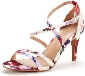 NWOT Dream Pairs 9.5 Gigi Floral Strappy Heel Wrap Sandals 129960