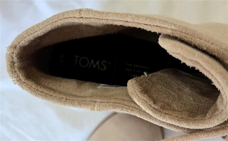 NWTD Tom's 9 Hyde Wedge Suede Booties Ankle Boots 129971