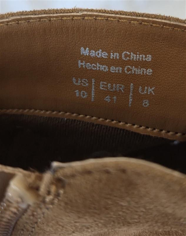 NWOT Market Spruce 10 Ankle Boots Brown Suede 129981