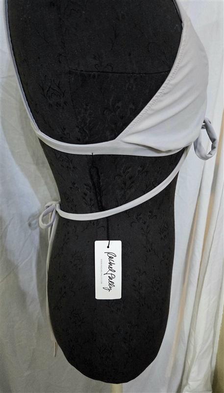NWT Rachel Pally S Antigua Gray Triangle Wrap Bikini Swim Top 129997