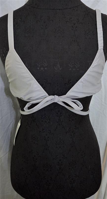 NWT Rachel Pally S Antigua Gray Triangle Wrap Bikini Swim Top 129997