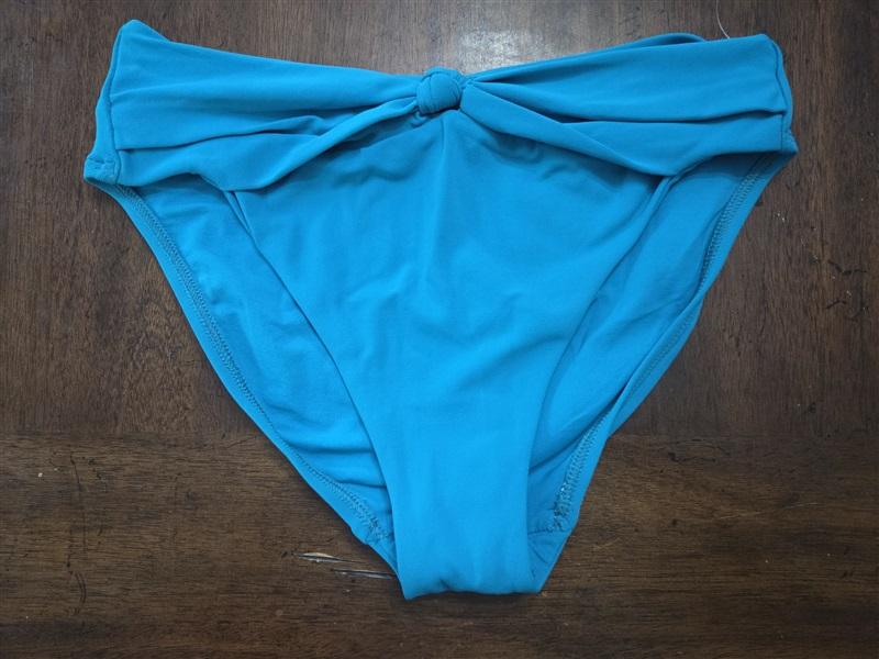 NWOT Robin Piccone XS Teal Blue Knot Front Bikini Swim Bottoms 130011