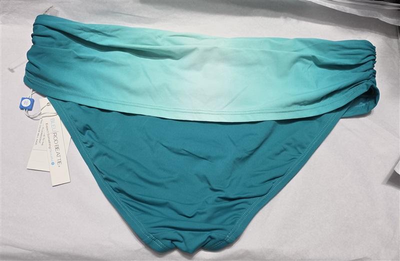 NWTD Bleu Rod Beattie Sea Dive SZ 8 Green Banded Bikini Swim Bottom 130013