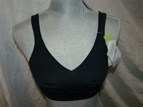 NWT Amoena 42A Marlena Seamless Soft Cup Bra 2167 Black 130016