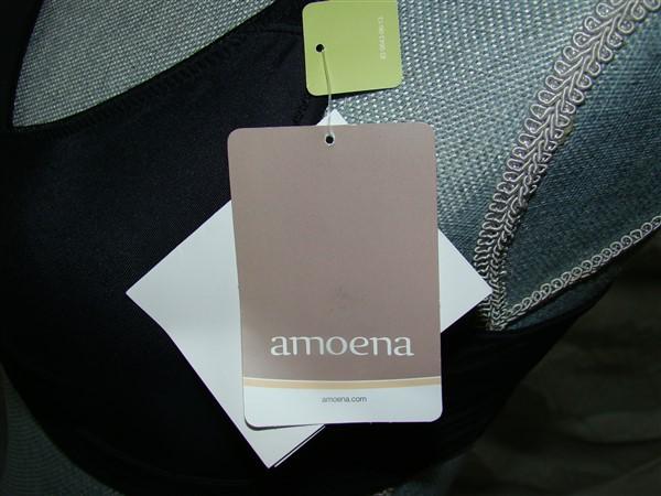 NWT Amoena 42A Marlena Seamless Soft Cup Bra 2167 Black 130016