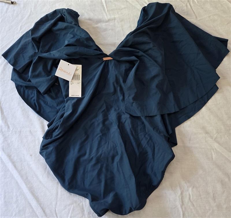 NWT Raisins Curve 16W Marrakesh Stingray 1PC Teal Green Swimsuit 130020