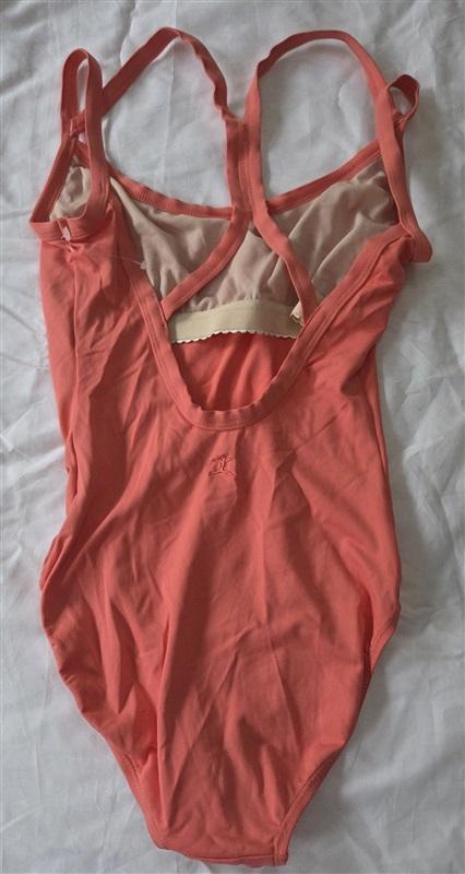 NWOT Danskin XS New York City Ballet Adult Double Strap Melon Leotard 130025