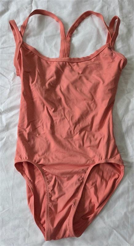 NWOT Danskin XS New York City Ballet Adult Double Strap Melon Leotard 130025