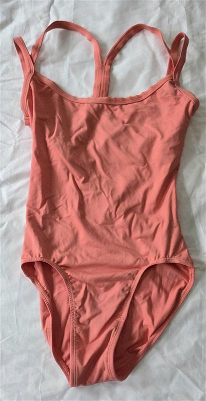 NWOT Danskin XS New York City Ballet Adult Double Strap Melon Leotard 130025