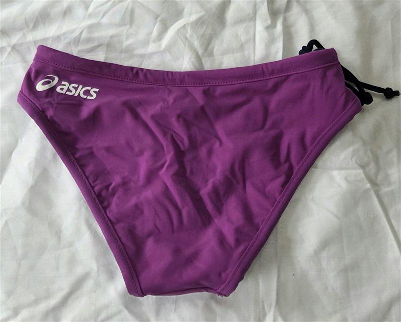 NWOT Asics XS Kaitlyn Reversible Sports Bikini Bottom Blue Purple 130027