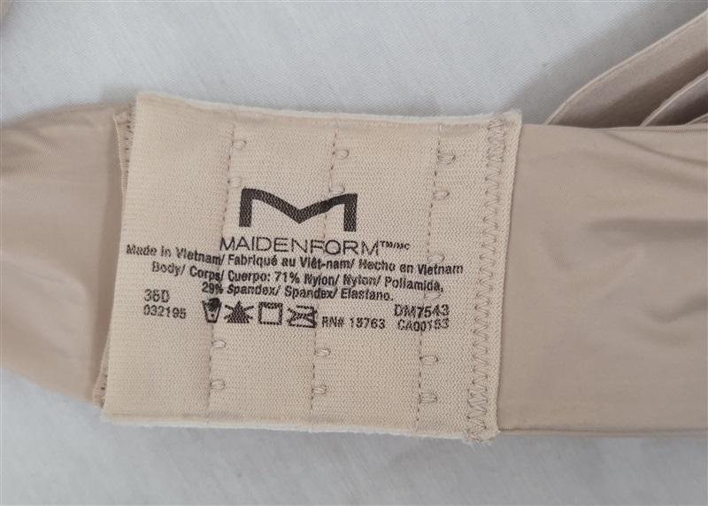NWOTD Maidenform 36D 1 Fabulous Fit 2.0 Tailor Demi Underwire Bra DM7543 130043