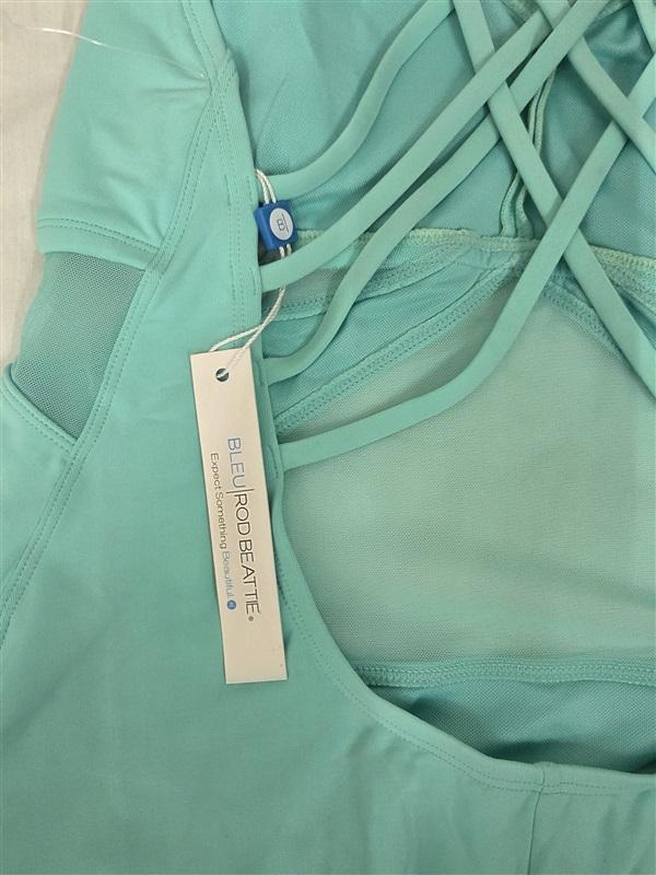 NWT Bleu Rod Beattie 14 Don't Mesh With Me Cross Back 1PC Mint Green 130045