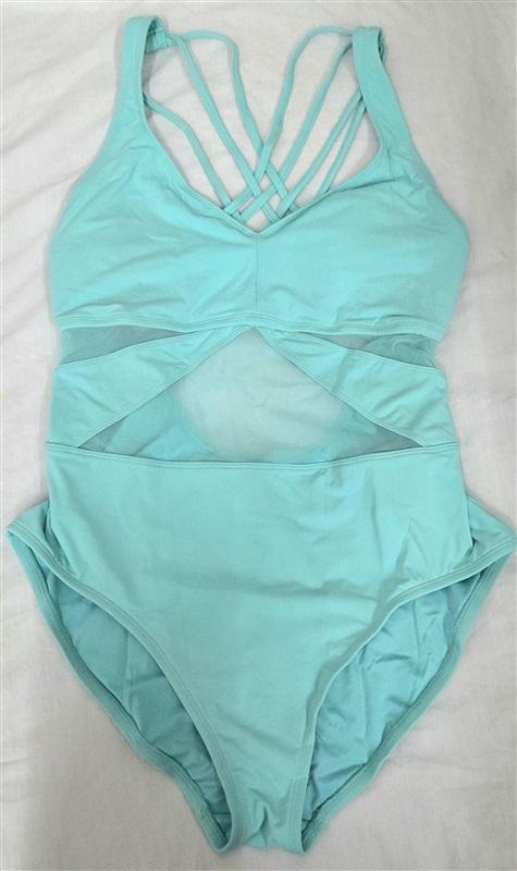 NWT Bleu Rod Beattie 14 Don't Mesh With Me Cross Back 1PC Mint Green 130045