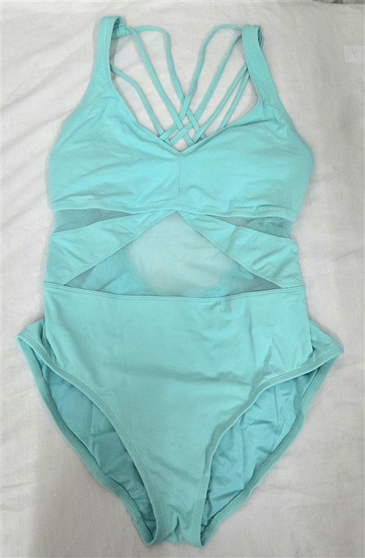 NWT Bleu Rod Beattie 14 Don't Mesh With Me Cross Back 1PC Mint Green 130045