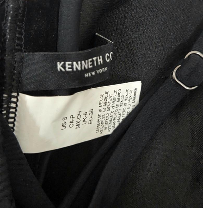 NWT Kenneth Cole S Bandeau Crochet 1pc Swimsuit Black 130049