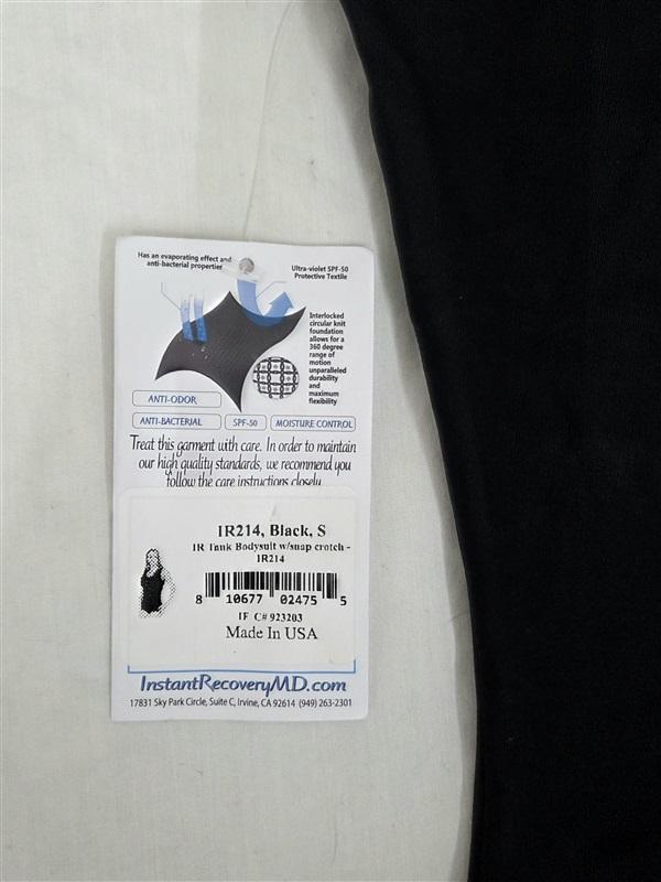 NWT InstantRecoveryMD Compression Shapewear Tank Bodysuit Black 130063