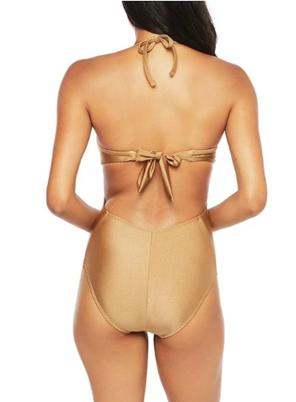 NWT Kenneth Cole S Hall Of Fame Strappy 1PC KC6K412 Swimsuit Aqua 130065