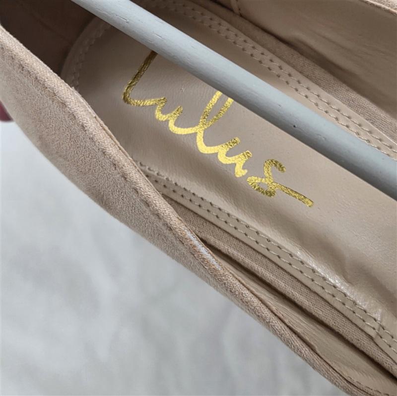 NWT Lulus Stormi D'Orsay 8 Nude Cut Out Pumps Faux Suede 130067