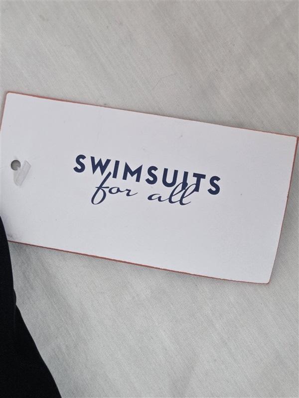 NWT Swimsuits For All 18 Ruched Underwire 1PC Swimsuit Leopard Black 130071
