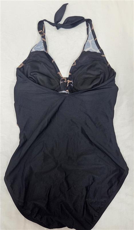 NWOT Shape Detector S Halter Giraffe Print Black 130073