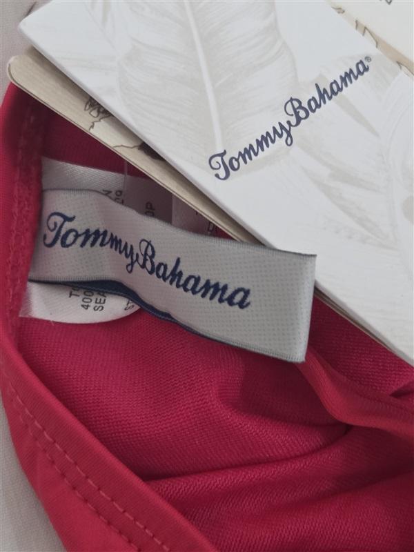 NWT Tommy Bahama 6 Pearl Over Shoulder Cross Front 1PC Swimsuit Red 130085