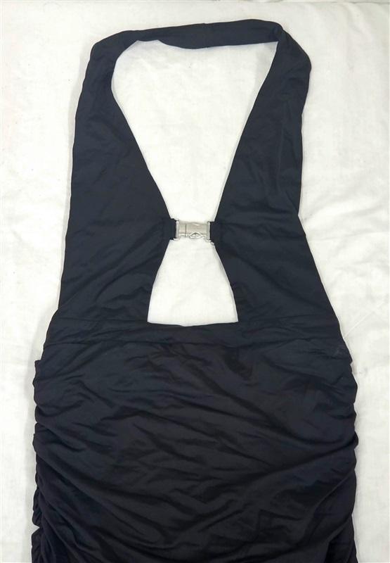 NWOT Tiger Mist S Buckle Halter Ruched Mini Slip Dress 130086
