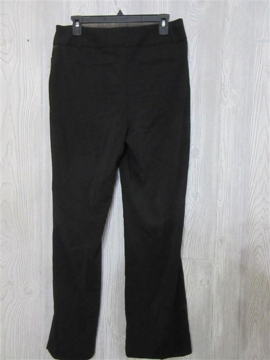 NWT Anne Klein 2 Black Pointe Stretch Straight Dress Pants 130091