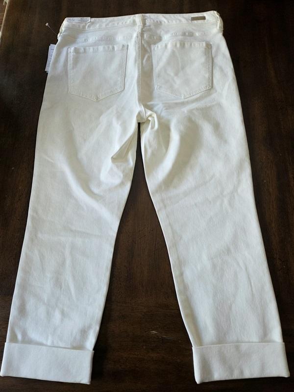 NWT Liverpool 12/31 CHARLIE CROP Skinny Jeans White 130093