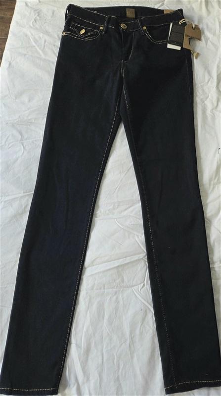 NWT True Religion 28 Casey Skinny Dark Denim Jeans 130101