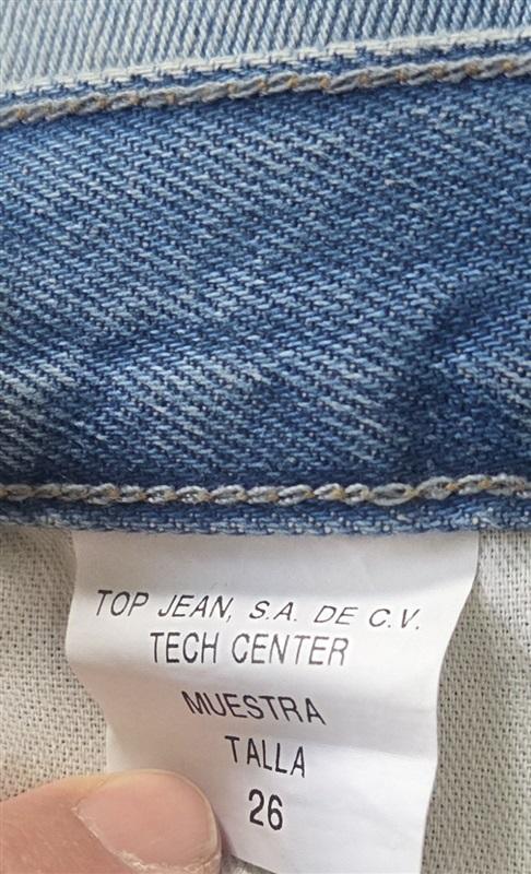 NWOT Pistola 26 Button Fly Distressed Leg Skinny Sample Jeans 130105