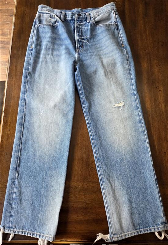 NWOT Pistola 26 Button Fly Distressed Leg Skinny Sample Jeans 130105